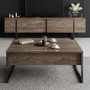 Hanah Home Soporte para TV Luxe - Nogal y Negro